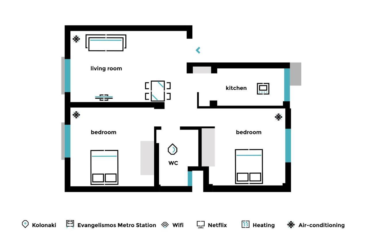 Peaceful 2Bd Apartment In Kolonaki By Upstreet أثينا المظهر الخارجي الصورة